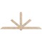 Ekena Millwork Kennewick Smooth Timber Gable Bracket, Douglas Fir, 108"W x 45"H x 5 1/2"D x 5 1/2"F, 10/12 Pitch GBW108X45X0606KEN00SDF - alternate 1